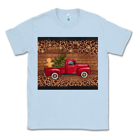 Dusty Blue Christmas truck Classic Tee - AdoDesignShop