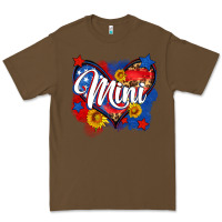 Cacao American mini heart Premium Tee - Neo Western