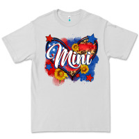Dove Grey American mini heart Premium Tee - Neo Western