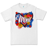 White American mini heart Premium Tee - Neo Western
