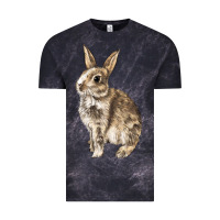 Cloud Black Rabbit Vintage Tee - LillyAllenDesigns