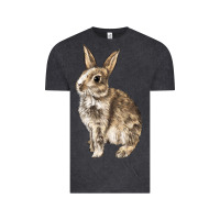 Vintage Black Rabbit Vintage Tee - LillyAllenDesigns