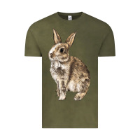 Vintage Olive Rabbit Vintage Tee - LillyAllenDesigns