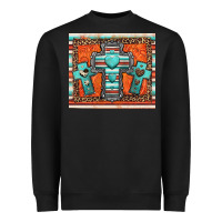 Black turquoise gemstone crosses Heavyweight Sweatshirt - Jasminsmagicworld