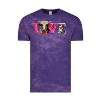 Love With Holstein Cow Vintage Tee | Teevron