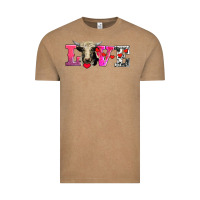 Vintage Coffee love with holstein cow Vintage Tee - AdoDesignShop
