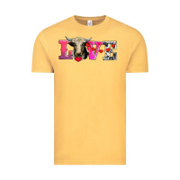 Vintage Mustard love with holstein cow Vintage Tee - AdoDesignShop