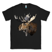 Black moose buck deer head Classic Tee - LillyAllenDesigns