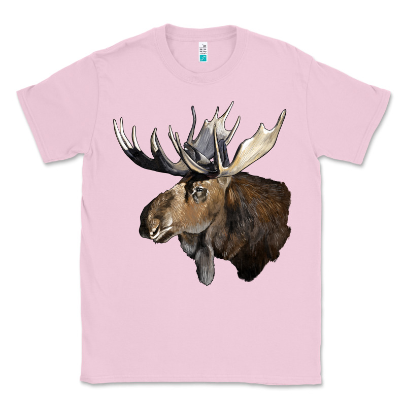 Moose Buck Deer Head Classic Tee by LillyAllenDesigns | Teevron