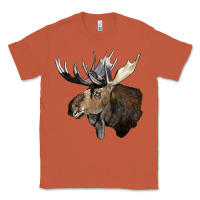 Copper moose buck deer head Classic Tee - LillyAllenDesigns