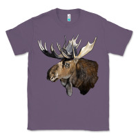 Lavender moose buck deer head Classic Tee - LillyAllenDesigns