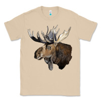 Mushroom moose buck deer head Classic Tee - LillyAllenDesigns