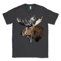 Smoke moose buck deer head Classic Tee - LillyAllenDesigns