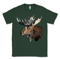 Sports Green moose buck deer head Classic Tee - LillyAllenDesigns