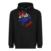 Black 4th of July Dinosaur Heavyweight Hoodie - Bettercallsaul