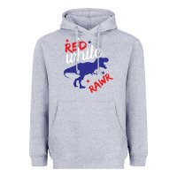 Heather Grey 4th of July Dinosaur Heavyweight Hoodie - Bettercallsaul