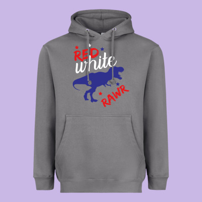 4th Of July Dinosaur Heavyweight Hoodie Designed By Bettercallsaul