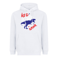 White 4th of July Dinosaur Heavyweight Hoodie - Bettercallsaul