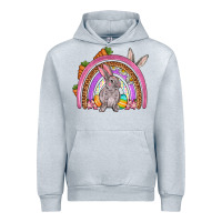 Heather Grey Easter rainbow Urban Hoodie - OliviaCreatesArt