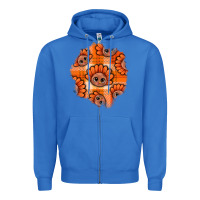 True Royal Thanksgiving Turkey With Tartan Patch Zipper Hoodie - BundleAndBundleShop