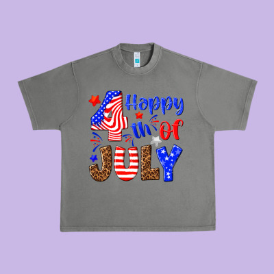 Happy 4th Of July Urban Heavy Tee Designed By Nancycooperartshop