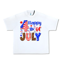 White happy 4th of july Urban Heavy Tee - NancyCooperArtShop