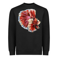 Black Betta Fish Heavyweight Sweatshirt - LillyAllenDesigns