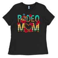 Black rodeo mom mothers day Ladies Tee - texasbilliewilder