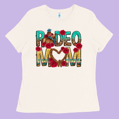 Rodeo Mom Mothers Day Ladies Tee Designed By Texasbilliewilder