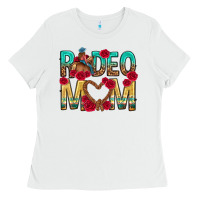 White rodeo mom mothers day Ladies Tee - texasbilliewilder