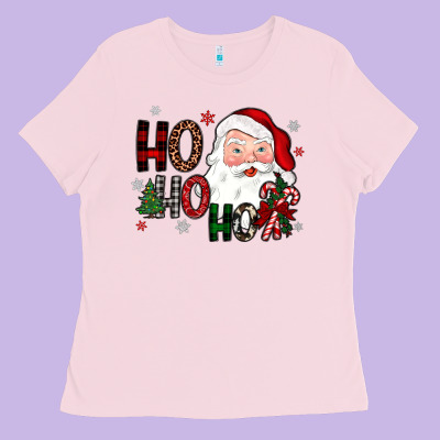 Ho Ho Ho Ladies Tee Designed By Jahusdesignshop