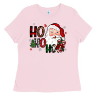 Bubblegum Pink ho ho ho Ladies Tee - JahusDesignShop