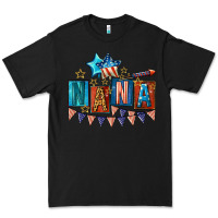 Black American Nana 4th of july Premium Tee - CowGirlArtShop