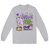 Moon Dust mardi gras jesus fills my cup Long Sleeve Tee - MaliasSmallBusiness
