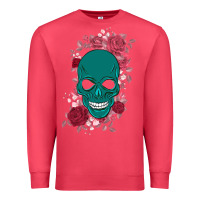 Cardinal Skull with flowers Premium Sweatshirt - Bettercallsaul
