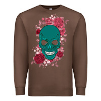 Chestnut Skull with flowers Premium Sweatshirt - Bettercallsaul