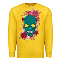 Lemon Skull with flowers Premium Sweatshirt - Bettercallsaul