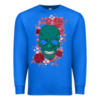 True Royal Skull with flowers Premium Sweatshirt - Bettercallsaul