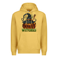 Antique Gold Howdy witches Premium Hoodie - NancyCooperArtShop