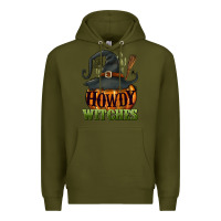 Army Green Howdy witches Premium Hoodie - NancyCooperArtShop