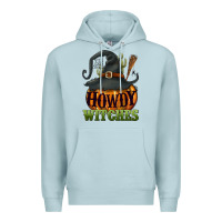 Blue Mist Howdy witches Premium Hoodie - NancyCooperArtShop