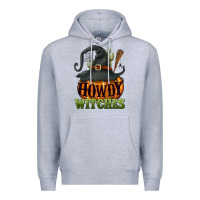 Heather Grey Howdy witches Premium Hoodie - NancyCooperArtShop
