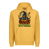 Mustard Howdy witches Premium Hoodie - NancyCooperArtShop
