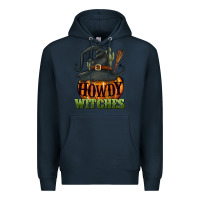 Navy Howdy witches Premium Hoodie - NancyCooperArtShop
