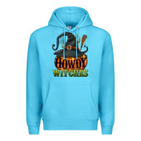 Ocean Blue Howdy witches Premium Hoodie - NancyCooperArtShop