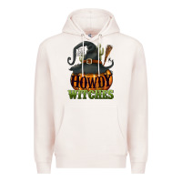 Pale Pink Howdy witches Premium Hoodie - NancyCooperArtShop