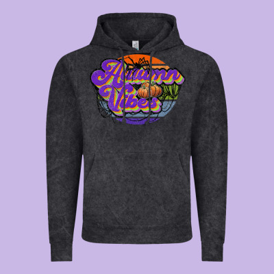 Autumn Vibes Vintage Hoodie Designed By Jahusdesignshop