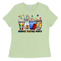 Matcha hispanic heritage month coffee cups Ladies Tee - Zillion Design Studio