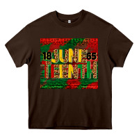 Chocolate Brown juneteenth 1865 tumbler Heavy Core Tee - BarkalooDesign