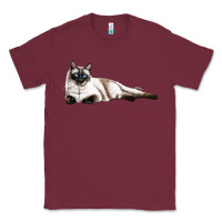 Burgundy siamese Classic Tee - LillyAllenDesigns
